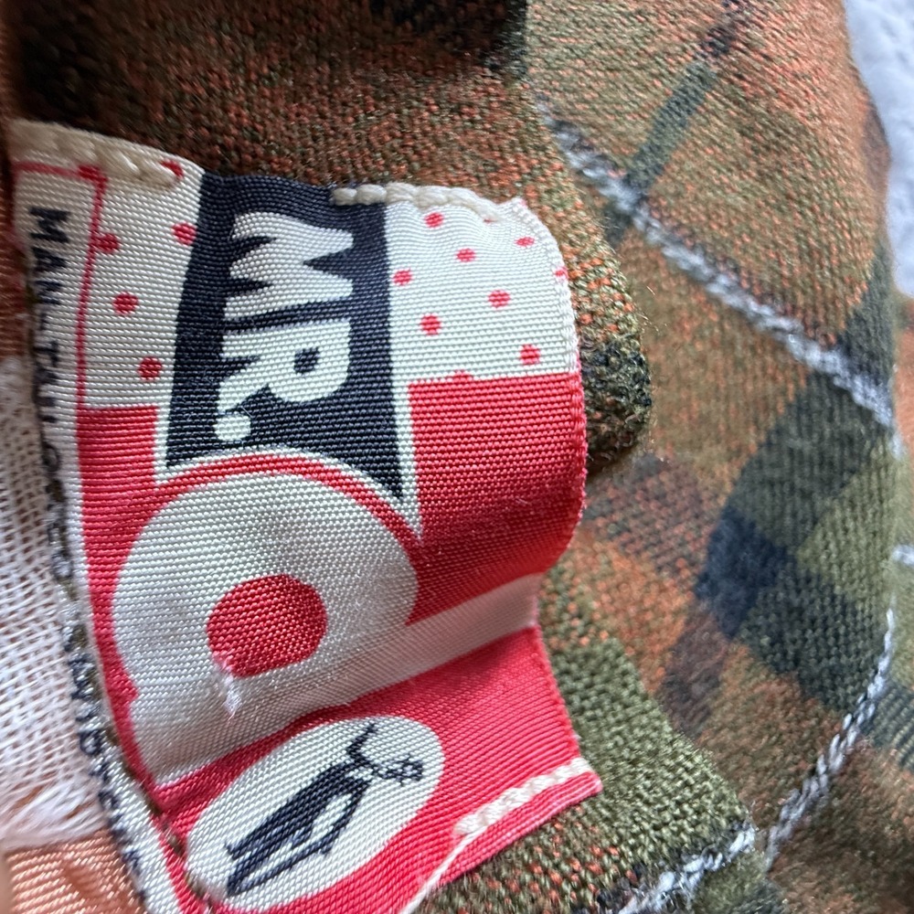 Vintage 60s 70s Mr Do Plaid Pencil Skirt High Waist Wool Blend Midi Womens XS - Picture 3 of 8